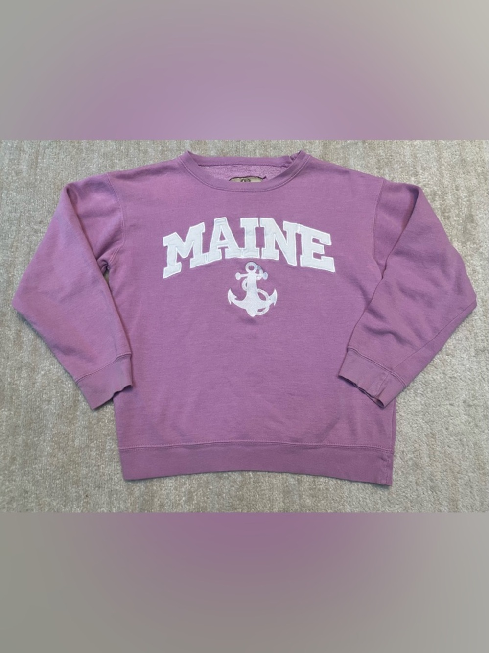 VINTAGE WOMENS MAINE CREWNECK SWEATSHIRT, SMALL